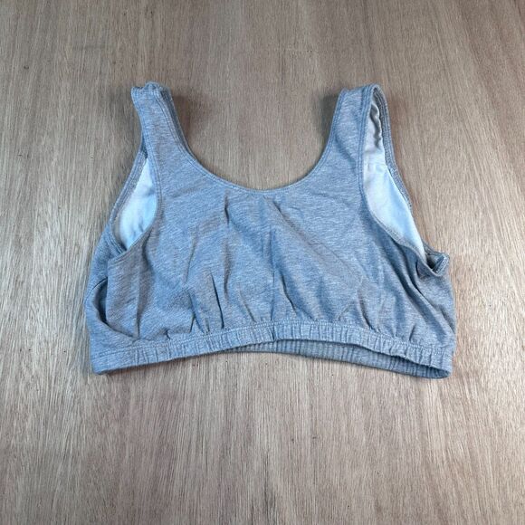 Fruit of the Loom Gray Sports Bra Women’s Sz 40 Pullover Racerback Active Layer - Picture 1 of 3